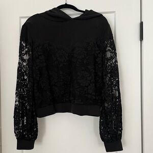 Express lace hoodie brand new never worn without tags. Black size small